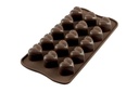 +MOULE A PRALINE EN SILICONE BRUN COEUR SCG01