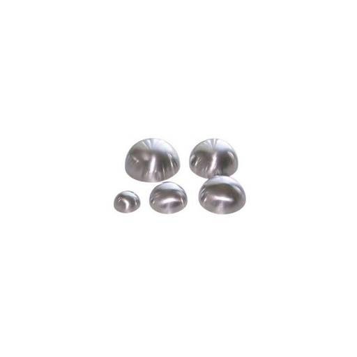 [53802651] INOX HALVE SFEER 10CM CAPACITEIT=STUK