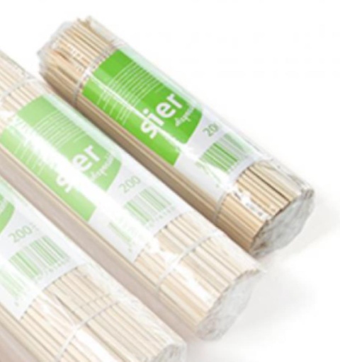 [53522250] SIER BROCHETTES BAMBOU Ø 2.5MM/15CM-PAQUET 200P