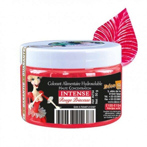 [07053025] PRINCESS ROOD INTENS WATEROPLOSBARE KLEURSTOF E122-E124-E129 - INT54 50GR