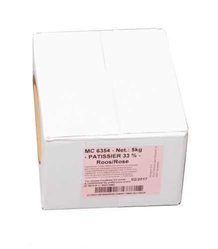 [03030814] MASSEPAIN PATISSIER ROSE 33% - 1/3 2/3 SLEEUBUS 5KG