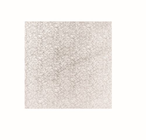 [27610025] FUNCAKES SILVER SQUARE TRAY 35CM HEIGHT 13MM