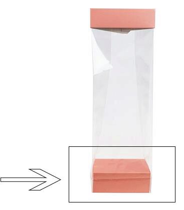 [60700285] SOCLE N°8 ROSE LOTUS POUR FOND SACHET 8X5X3CM 100PCS