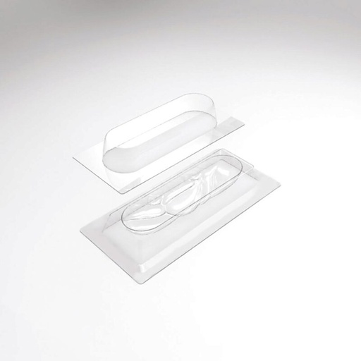 [08057672] PCB Moules Bûches Mont Blanc voor 15 stuks 22,8x6 cm D.2,8 cm 30pces ***s/cd***