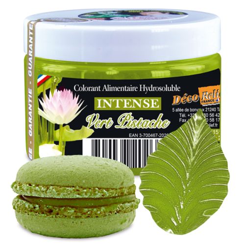 [07053006] COLORANT HYDROSOLUBLE INTENSE VERT PISTACHE E102-E151- INT72 50GR