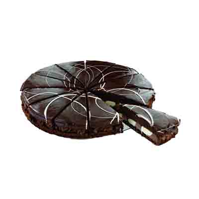 [02040358] A240C12 CHOCOLADETAART Ø 26CM DAY & NIGHT 4X1,8KG = DOOS