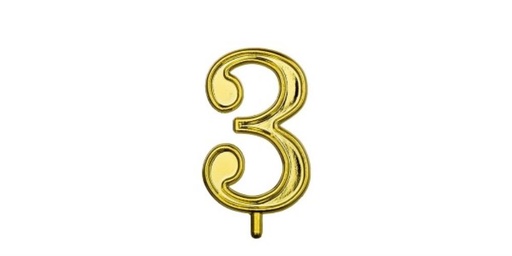 [70409017] GOUDEN NUMMERS 3 10 STUKS