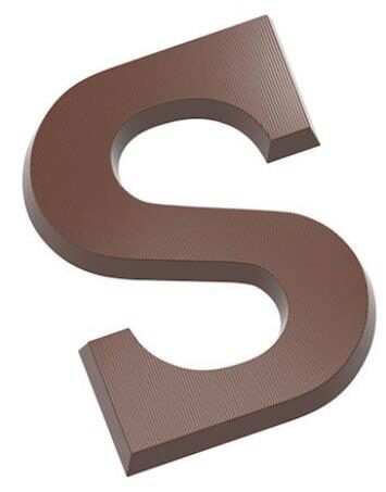 [70409532] +MOULE À CHOCOLAT LETTRE S 200 GR CW1718 1X1 -- 200GR *275X135MM