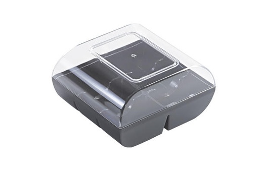 [70407666] BLACK MACADO BOX FOR 6 MACAROONS