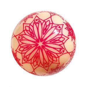 [08057608] 070495 PCB KERST ROZE CB BALLEN 2 ONTWERPEN Ø 3 CM 88 STUKS ***S/CD***