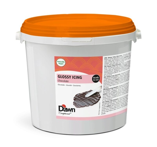 [05100339] DAWN GLOSSY ICING CHOCOLADE 7KG = EMMER