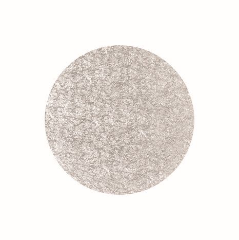 [27610020] FUNCAKES ROUND SILVER TRAY HEIGHT 13MM Ø 25CM FOST+ INCLUDED