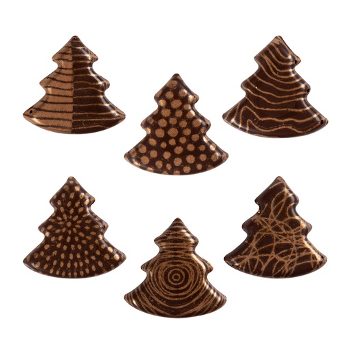[08054621] 14894 KERSTBOMEN 2,5X2,5CM 250PCES ***OP/ORDER***