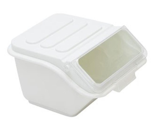 [50611212] 10L WHITE INGREDIENTS BIN BPA FREE WITH LID