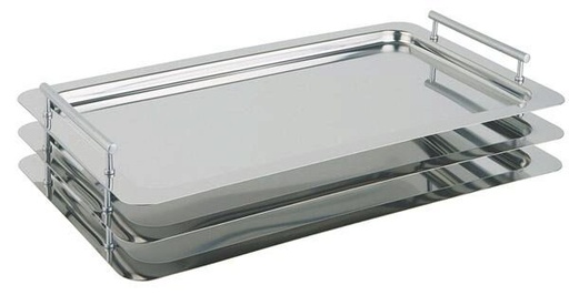 [57657796] APS PLAT INOX 18/10 UNI GN1/1 EMPILABLE PAR LES POIGNEES