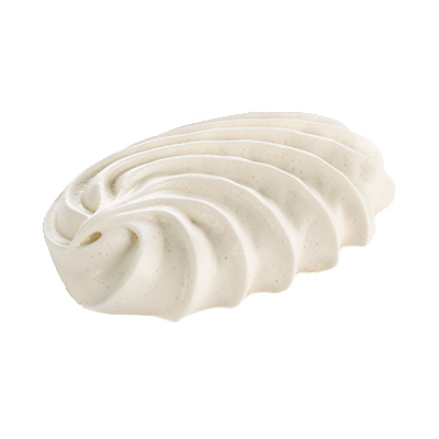 [04030016] PIDY MERINGUE TORSADEE 9X6CM H 2.5CM 48 PCES