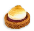 [02040520] MEKABE 2300036 MINI RASPBERRY MERINGUE CRUST 18 X 28GR