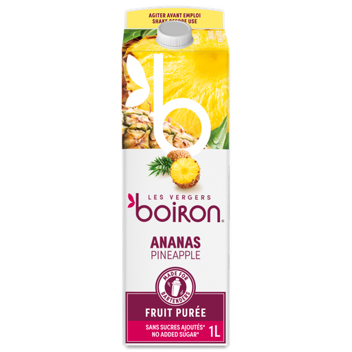 [02101003] BOIRON PUREE D ANANAS PASTEURISEE 100% 1L