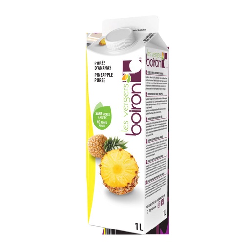 [02101003] BOIRON PUREE VAN ANANAS GEPASTEURISEERD 100%6X1L = FLES