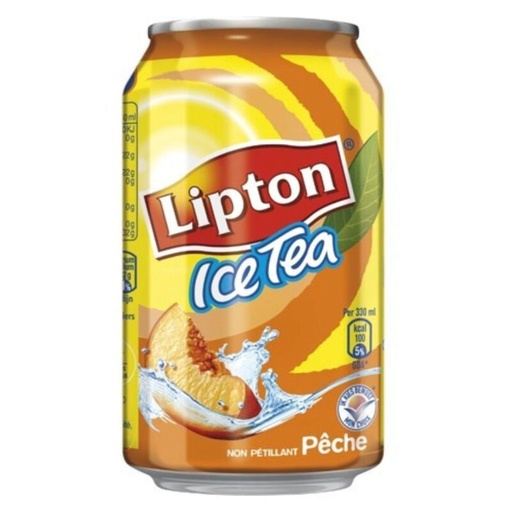 [02050410] LIPTON ICE TEA PERZIK 24X33CL BLIKJES = TRAY