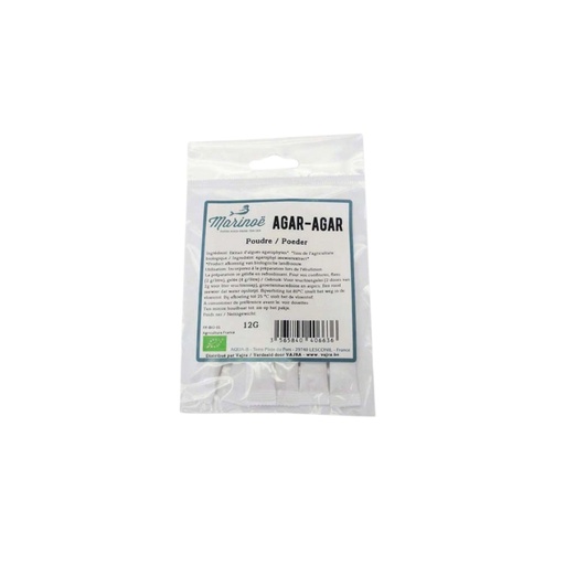 [08059040] MARINOE AGAR AGAR POEDER  BIO  12 GR
