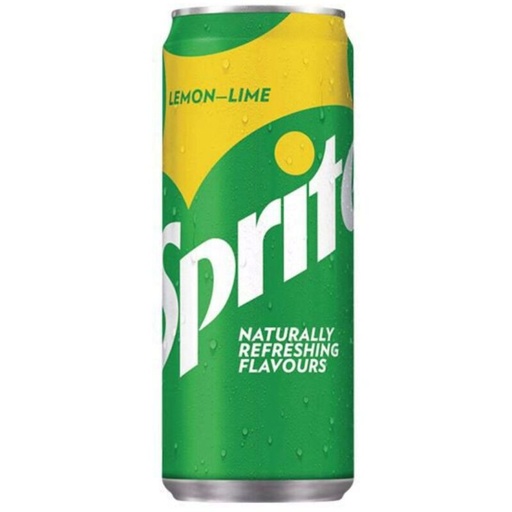 [02050417] DRINK SPRITE 24X33CL BLIKJES = TRAY
