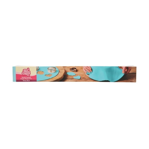 [70407367] FUNCAKES LIGHT BLUE SUGAR DOUGH READY TO UNMOULD ROUND Ø 36CM 430GR