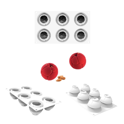 [51661556] SILIKOMART SILICONE VORM ATOM 120 N.6 Ø6,3CM H5,5CM VOL 120ML