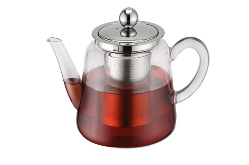 [62250747] WEIS GLAZEN THEEPOT MET THEE-EI 1,5L