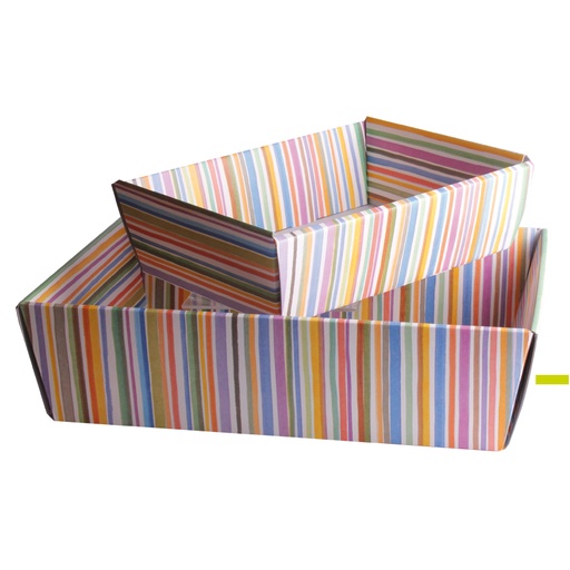 [61705069] MULTICOLOR CARDBOARD BASKET 26X26X10CM FOST+ INCLUDED