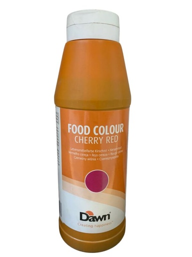 [05101261] DAWN VLOEIBARE KLEURSTOFFEN KERSROOD 1KG = FLES