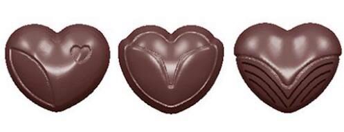 [70410436] MOULE À CHOCOLAT COEUR CLASSIC 3 FIG. CW157713.5X27.5CM * 3X7 *11GR