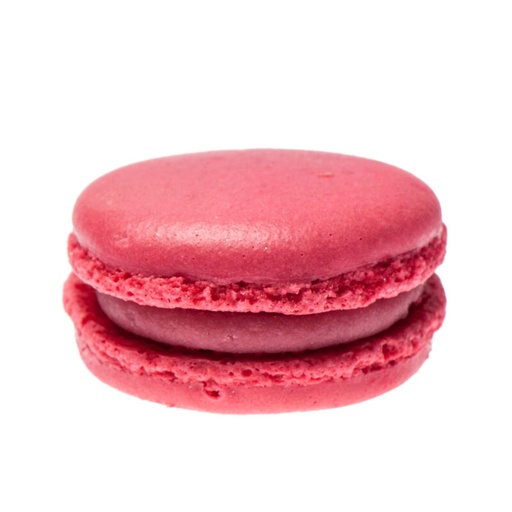 [02060142] M&A ZOETE MACARONS FRAMBOOOS Ø 4,5CM 70X20GR