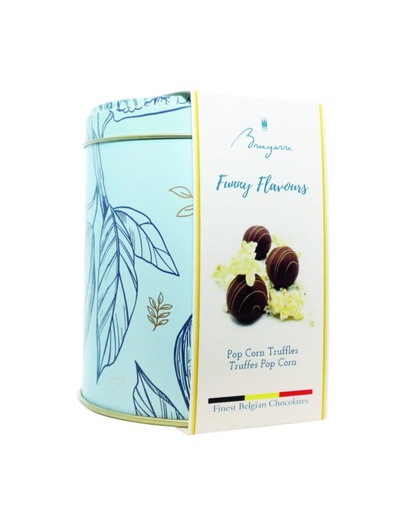 [11040273] BRUYERRE METALEN DOOS MET POPCORN TRUFFEL 100GR