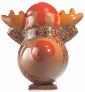 [60700706] 065242 PCB MOLDS "REINDEER HEAD" THERMOFORMED 11X11 CM -± 90 G PACK OF 5 PCES ***s/cd***