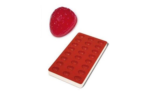 [70408672] MOULE EN SILICONE POUR PATE DE FRUIT FRAISE SG08