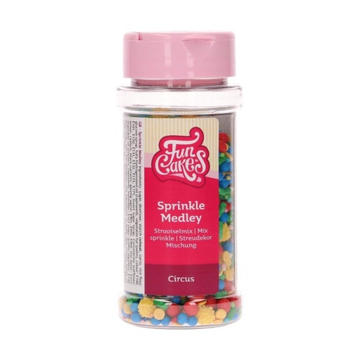 [08053228] FUNCAKES MIX CIRCUS SUIKER DECORATIES 65GR