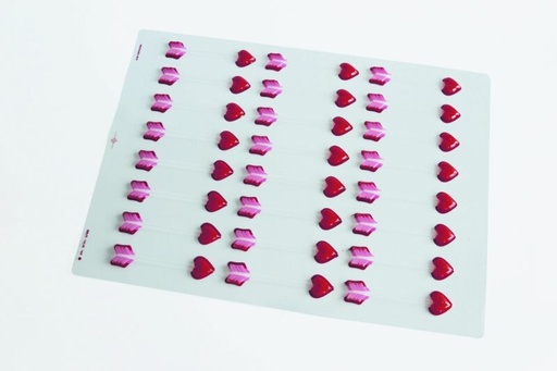 [08056707] 060454 PCB BLISTERS FLÈCHES CUPIDON SOIT 48 EMPREINTES 10,4X2 CM 2PCES ***s/cd***