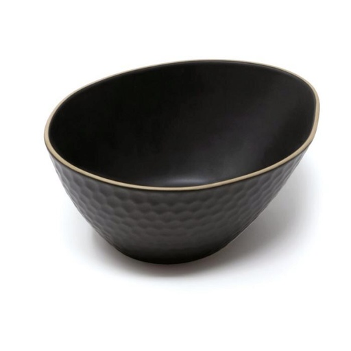 [57661133] LE COQ KYPSELI MATT BLACK BOL/SALADIER 10.5X8.5XH4.5CM STONEWARE
