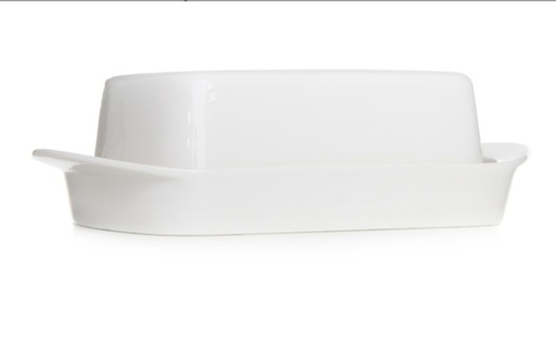 [74410095] C&T BEURRIER BLANC A/C 19.5X12XH7CM PORCELAINE
