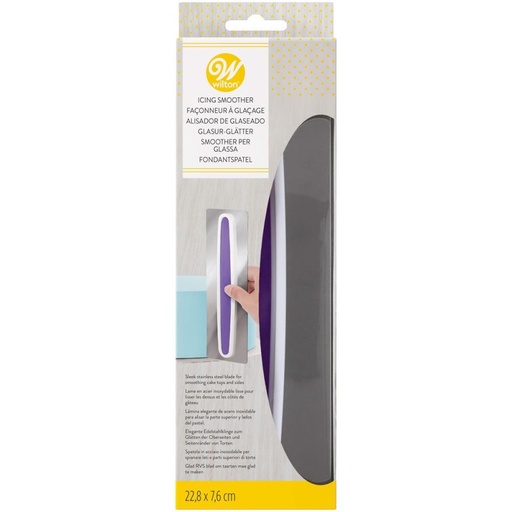 [08053024] WILTON LISSEUR A GLACAGE EN INOX 22.8CM X 7.6CM