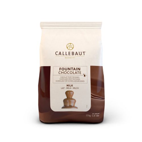 [03070490] CALLEBAUT CHM-N823FOUNE4-U71 FONTEINCHOCOLADE  MELK KARTON VAN 8 ZAKKEN X 2,5KG = KG