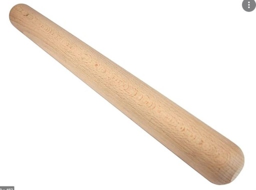 [50801022] ROULEAU A PATE EN HETRE 50CM D 5CM SANS/POIGNEES