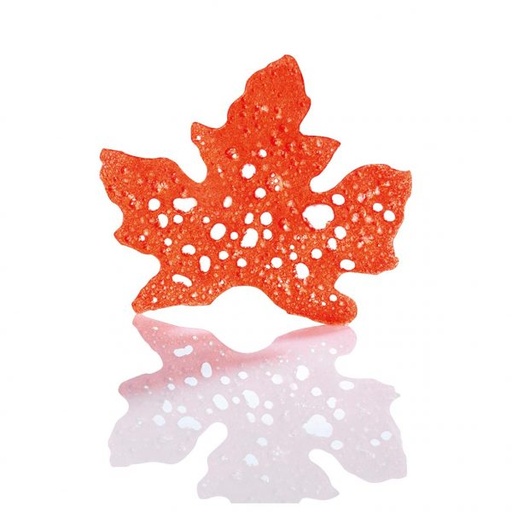 [08056008] 070405 PCB OPALINES FEUILLES D ÉRABLE BRONZE 6X5,6CM 32 PIECES ***S/CD***