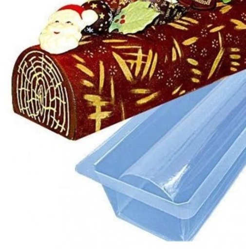 [08074065] BU2001 MOULE A BUCHE STANDARD EN PVC 50X8X7CM 12PCES