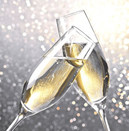 [44665171] DUNI SERVIETTES CHEERS 33X33CM  PAQUET DE 20PCES