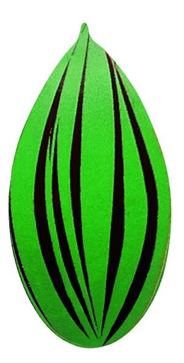 [08057086] 061257 PCB KLASSIEKE VELLEN CN GROENE STRIPS 5X2.9 CM 132 STUKS ***S/CD***