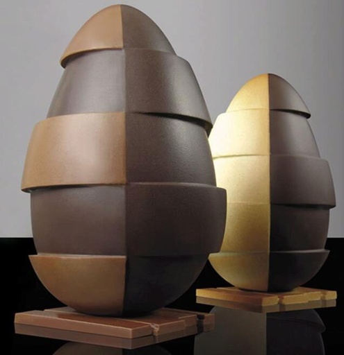 [70410445] PAVONI THERMOFORMED EGG MOLDS "SPLIT" KIT 2 PIECES Ø 140 X H 200 MM