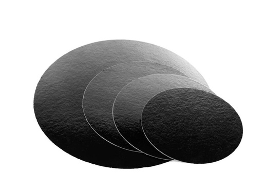 [01021109] SOUS-TARTE ROND NOIR Ø 24 CM  100 PIECES ***UNIQUEMENT BARCHON***