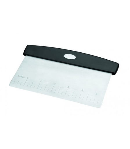[57661739] LACOR STAINLESS STEEL DOUGH CUTTER GRADUATED 16.5X10.5CM WITH PLASTIC HANDLE